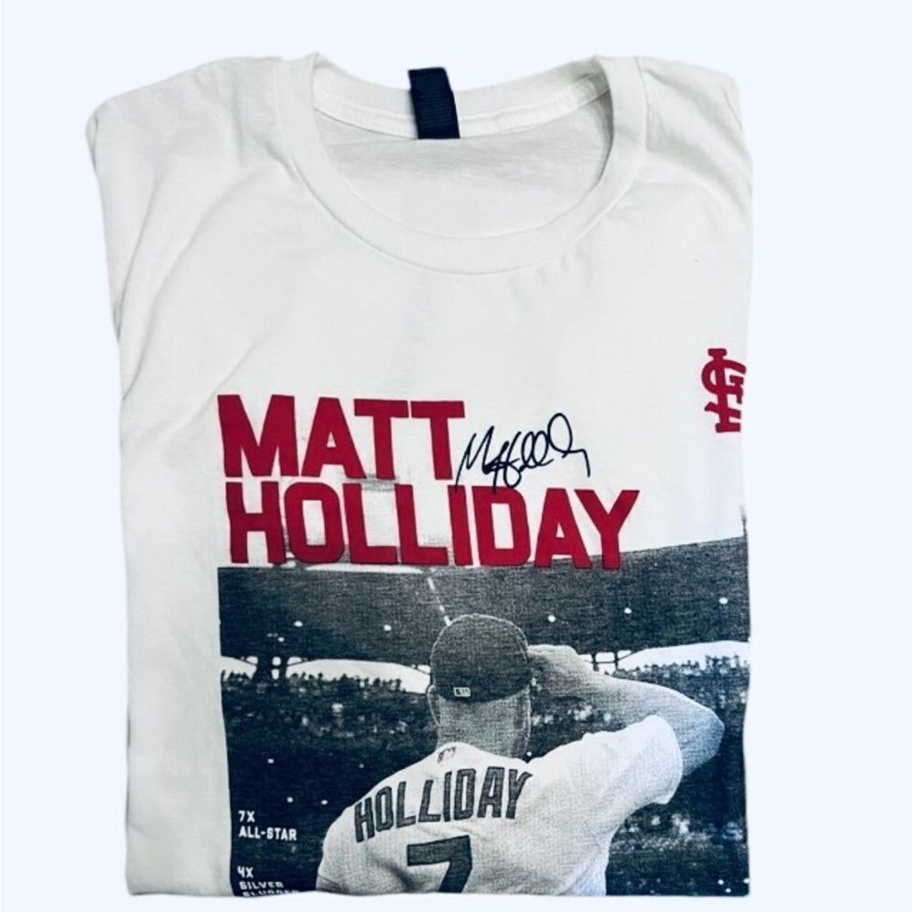 St. Louis Cardinals Hall of Fame Matt Holliday T Shirt MLB Size XL NEW